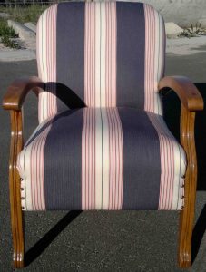 reupholstered retro chair